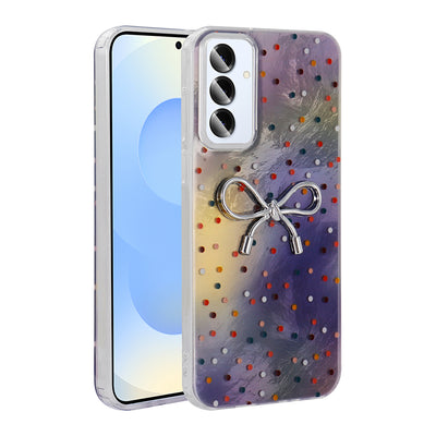 Galaxy A16 Kılıf Kamera Korumalı Figürlü Zore Ponti Silikon Kapak Beyaz