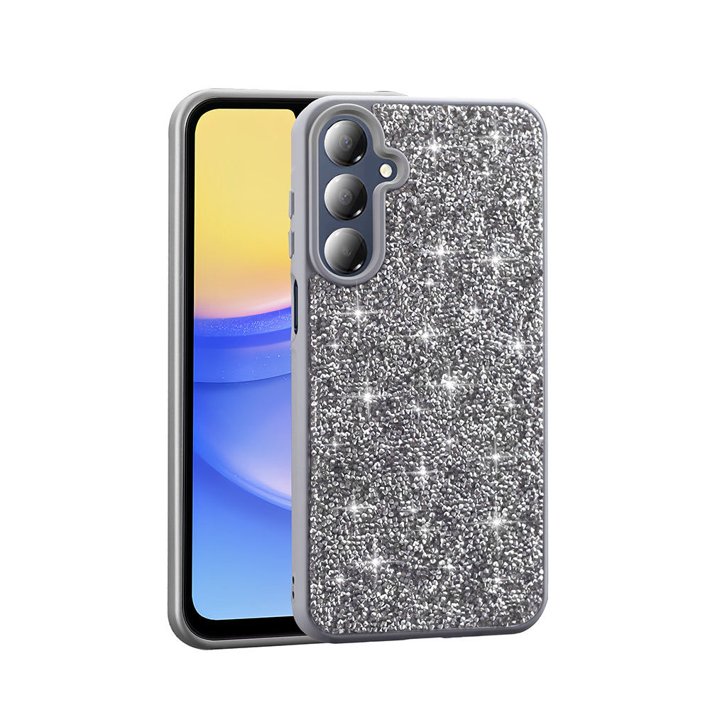 Galaxy A16 Kılıf Parlak Taşlı Tasarım Zore Pırlanta Kapak Gold
