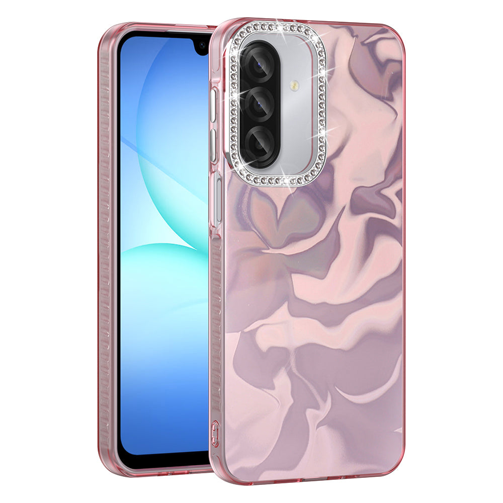 Galaxy A17 Kılıf Airbagli Parlak Taş Detay Tasarımlı Zore Esila Kapak