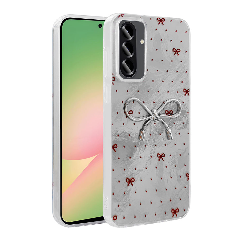 Galaxy A26 Kılıf Kamera Korumalı Figürlü Zore Ponti Silikon Kapak Açık Mavi