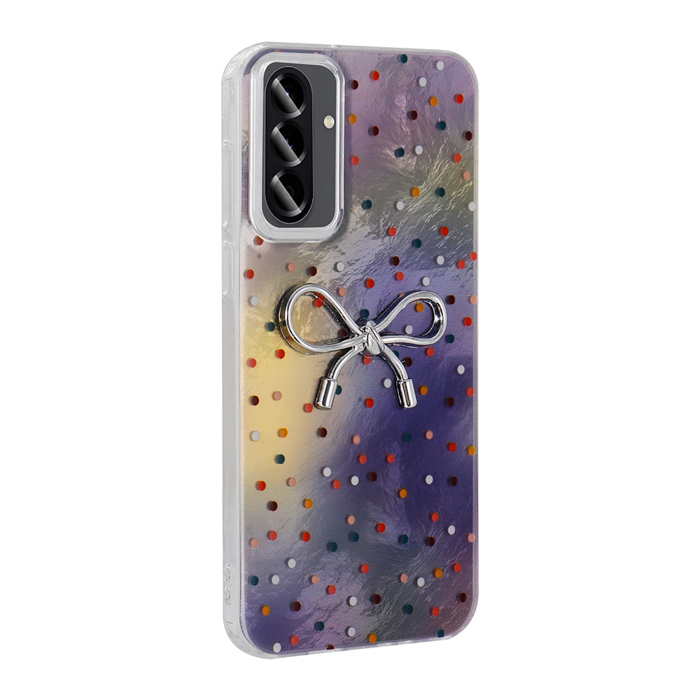 Galaxy A26 Kılıf Kamera Korumalı Figürlü Zore Ponti Silikon Kapak Lila