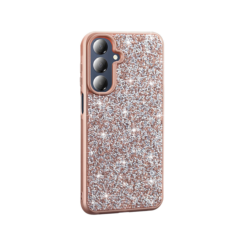 Galaxy A26 Kılıf Parlak Taşlı Tasarım Zore Pırlanta Kapak Gold