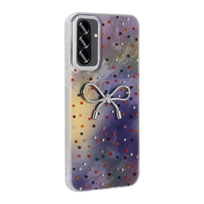 Galaxy A36 Kılıf Kamera Korumalı Figürlü Zore Ponti Silikon Kapak Beyaz