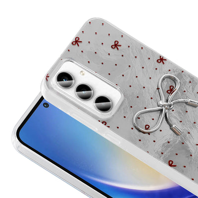 Galaxy A55 Kılıf Kamera Korumalı Figürlü Zore Ponti Silikon Kapak Açık Mavi