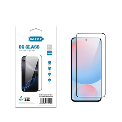 Galaxy A56 Go Des OG Glass Antistatik Temperli Cam Ekran Koruyucu Şeffaf