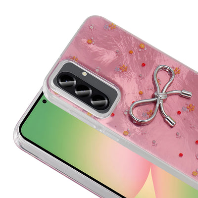 Galaxy A56 Kılıf Kamera Korumalı Figürlü Zore Ponti Silikon Kapak Beyaz
