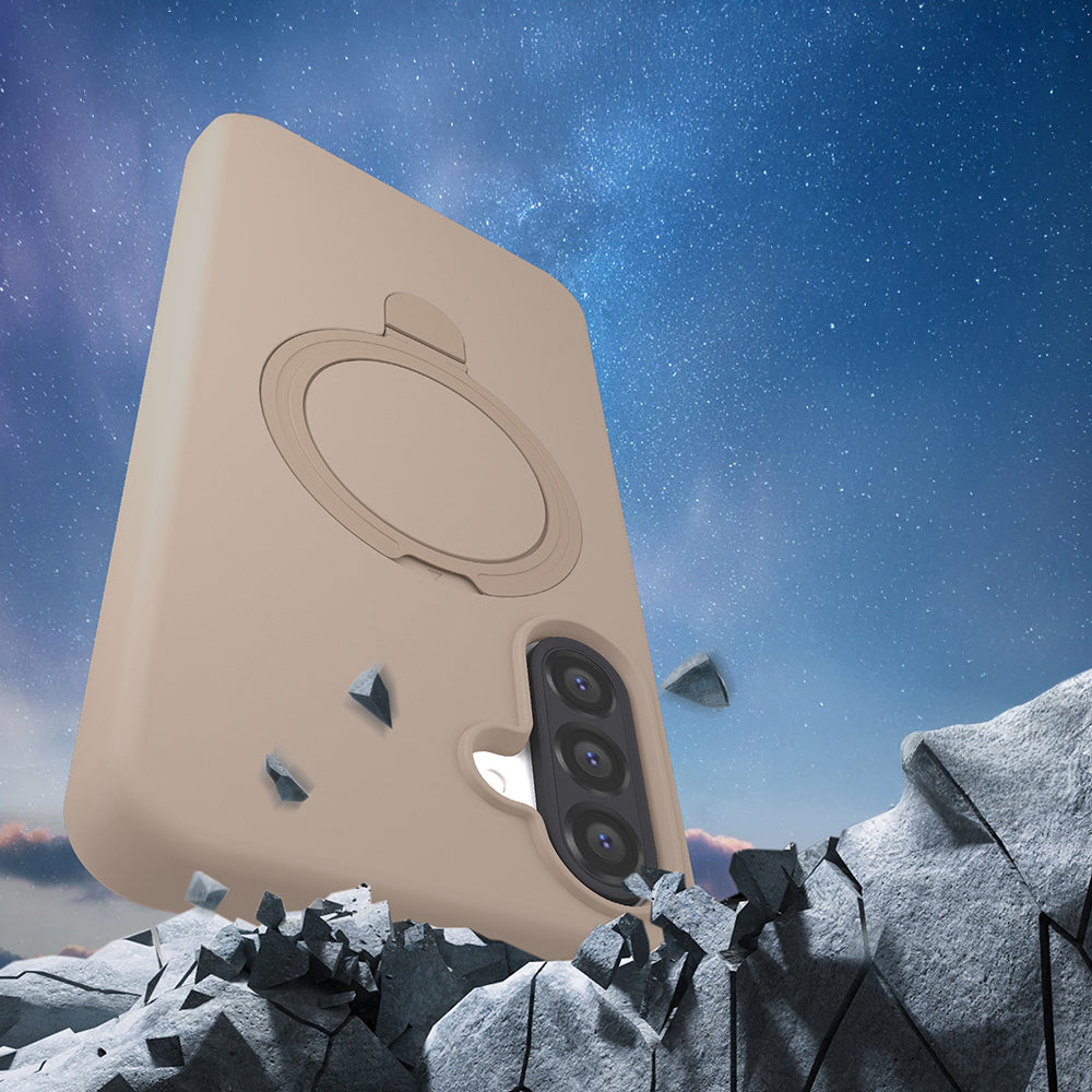 Galaxy A56 Kılıf M-safe Şarj Özellikli Standlı Zore Samara Kapak Pembe