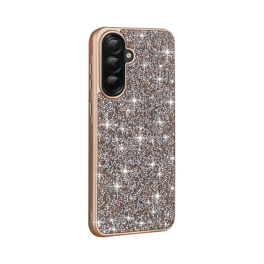 Galaxy A56 Kılıf Parlak Taşlı Tasarım Zore Pırlanta Kapak Siyah