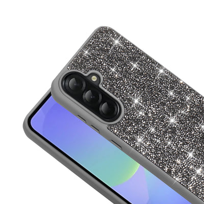 Galaxy A56 Kılıf Parlak Taşlı Tasarım Zore Pırlanta Kapak Beyaz