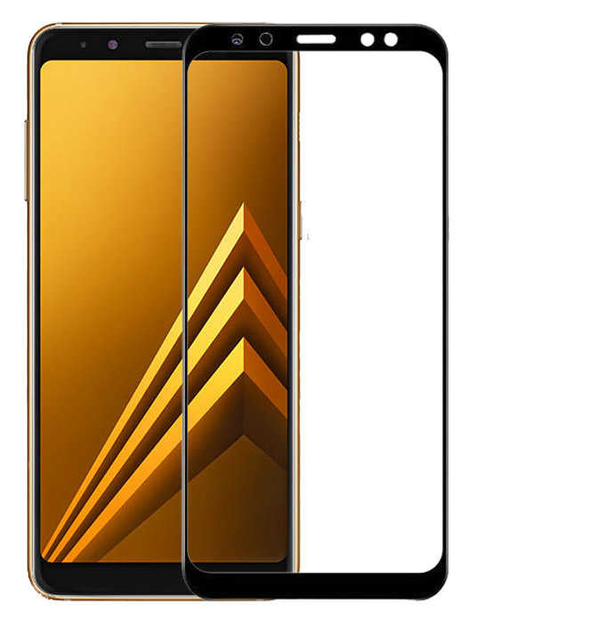 Galaxy A8 2018 Zore Ekranı Tam Kaplayan Düz Cam Koruyucu