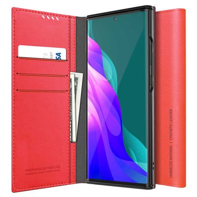 Galaxy Note 20 Kılıf Araree Mustang Diary Kılıf Mavi