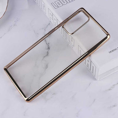 Galaxy Note 20 Ultra Benks Magic Glitz Ultra-Thin Transparent Protective Soft Kapak Gold