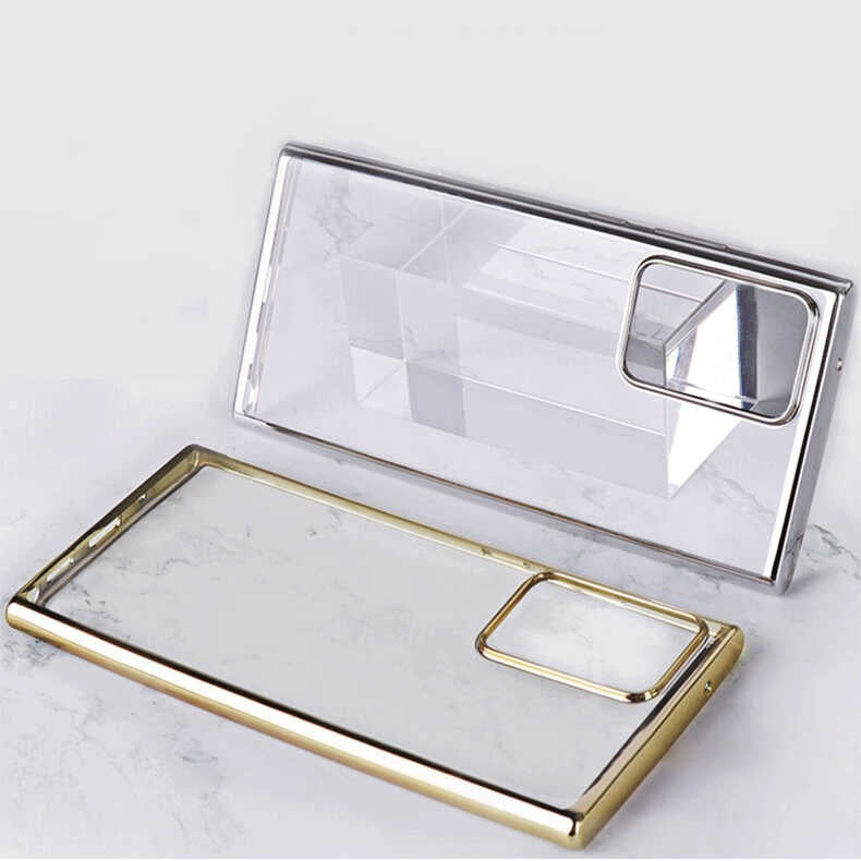 Galaxy Note 20 Ultra Benks Magic Glitz Ultra-Thin Transparent Protective Soft Kapak Açık Yeşil