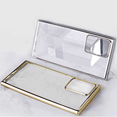 Galaxy Note 20 Ultra Benks Magic Glitz Ultra-Thin Transparent Protective Soft Kapak Açık Yeşil