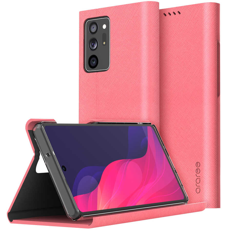 Galaxy Note 20 Ultra Kılıf Araree Bonnet Kılıf Pembe