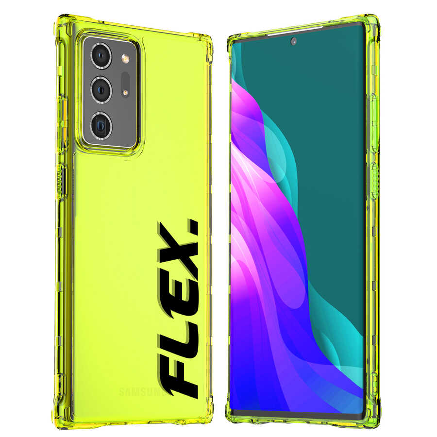 Galaxy Note 20 Ultra Kılıf Araree Lettering Kapak Sarı