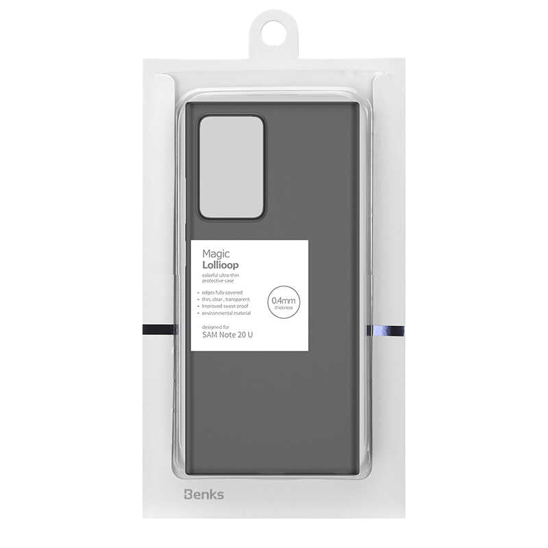 Galaxy Note 20 Ultra Kılıf Benks Lollipop Protective Kapak Transparan Siyah