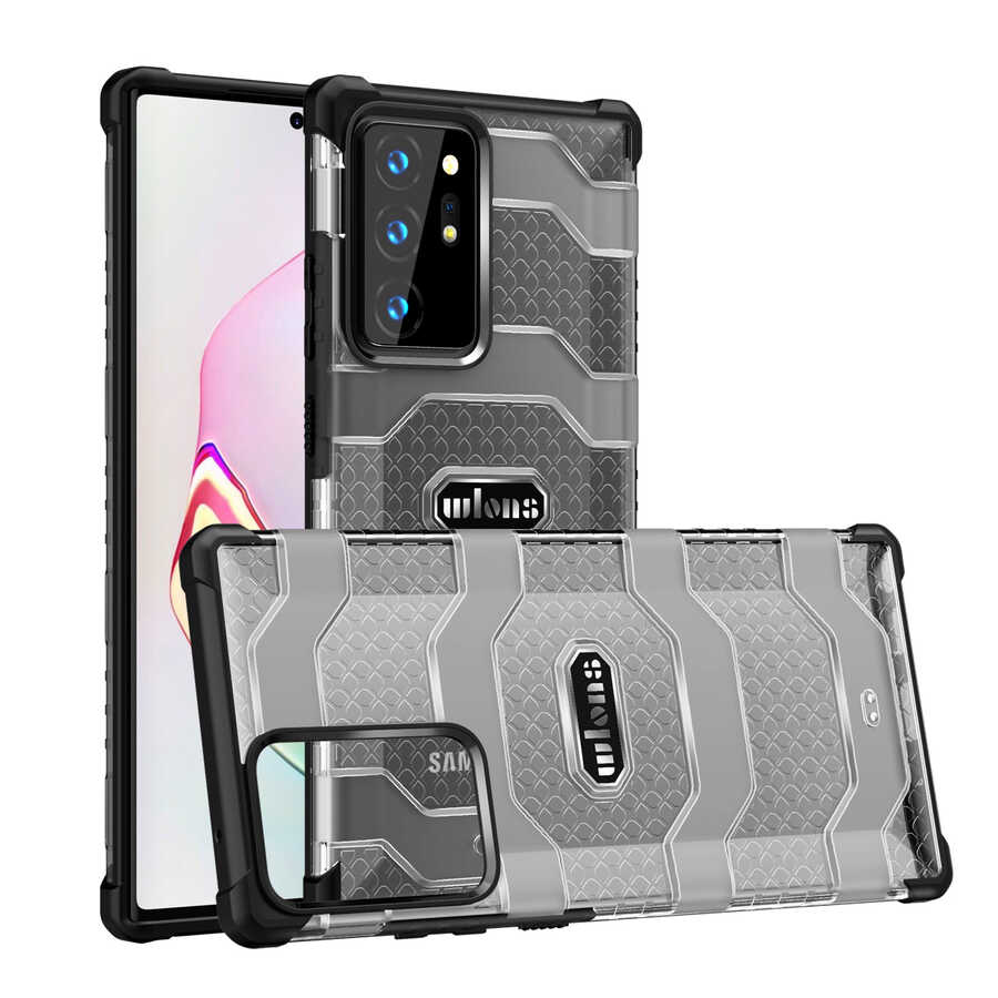 Galaxy Note 20 Ultra Kılıf Wlons Mit Kapak Siyah