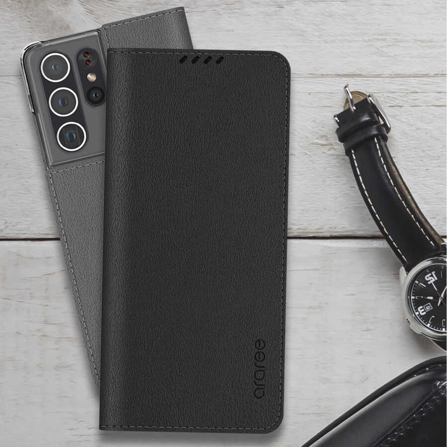 Galaxy S21 Kılıf Araree Mustang Diary Kılıf Gri