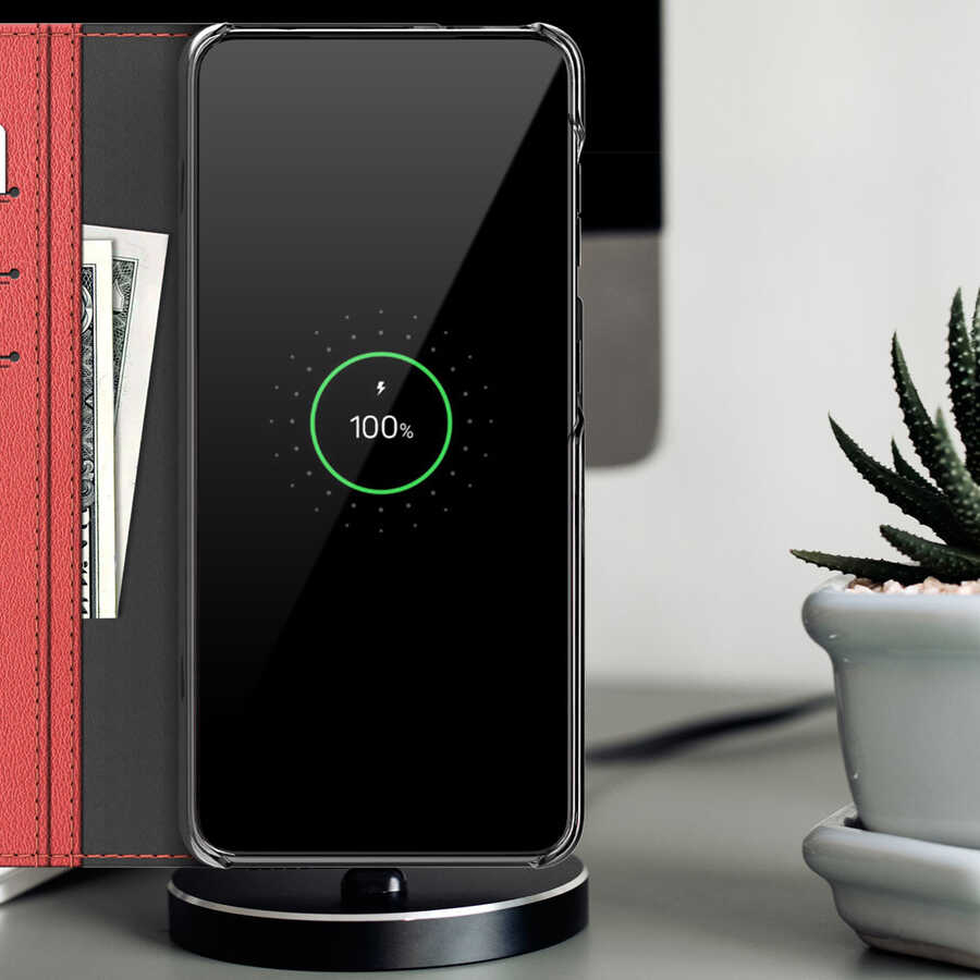 Galaxy S21 Plus Kılıf Araree Mustang Diary Kılıf Kırmızı