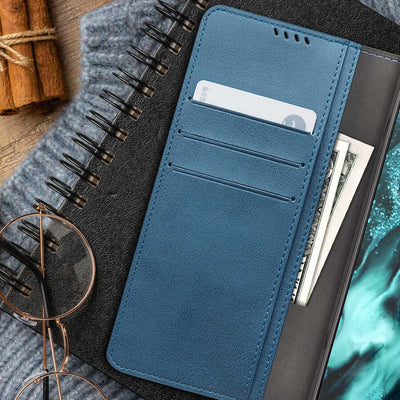 Galaxy S21 Plus Kılıf Araree Mustang Diary Kılıf Mavi