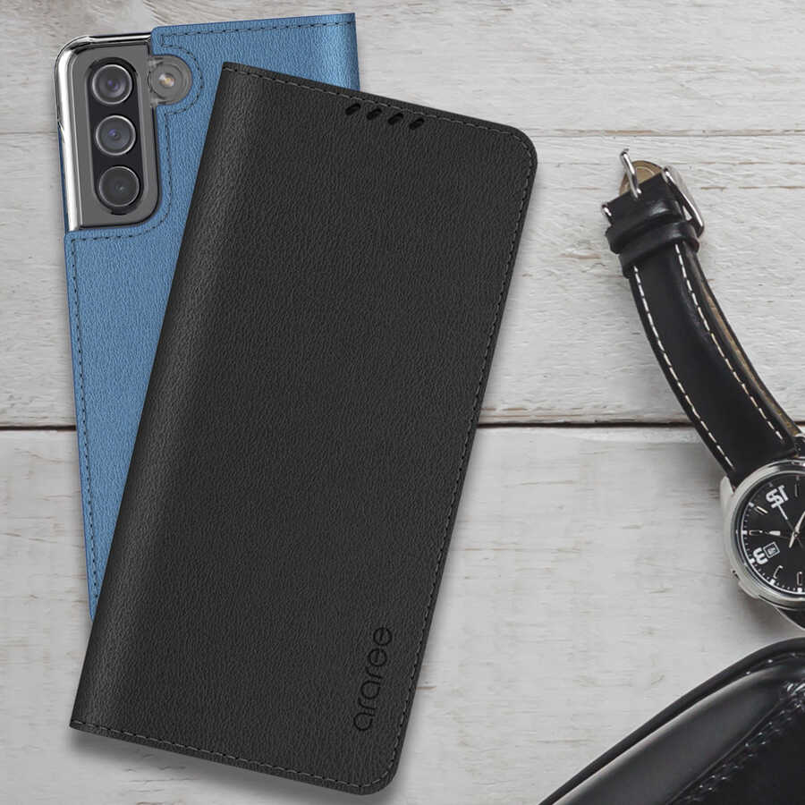 Galaxy S21 Plus Kılıf Araree Mustang Diary Kılıf Gri