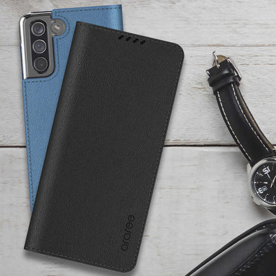Galaxy S21 Plus Kılıf Araree Mustang Diary Kılıf Gri