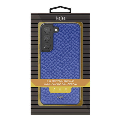 Galaxy S22 Kılıf Kajsa Pearl Pattern Hakiki Deri Kapak Yeşil