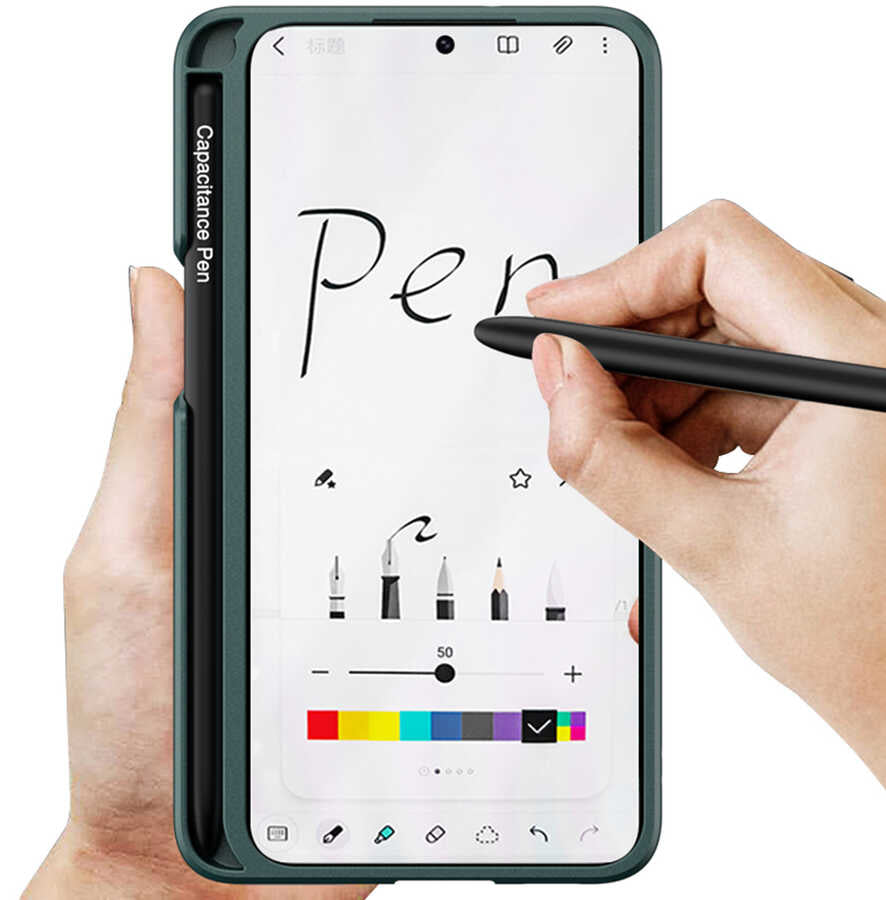 Galaxy S22 Kılıf Zore Kalemli Kıpta Kılıf