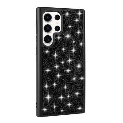 Galaxy S22 Ultra Kılıf Parlak Taşlı Tasarım Zore Pırlanta Kapak Gri