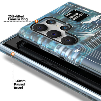 Galaxy S22 Ultra Kılıf YoungKit Technology Serisi Kapak Mavi