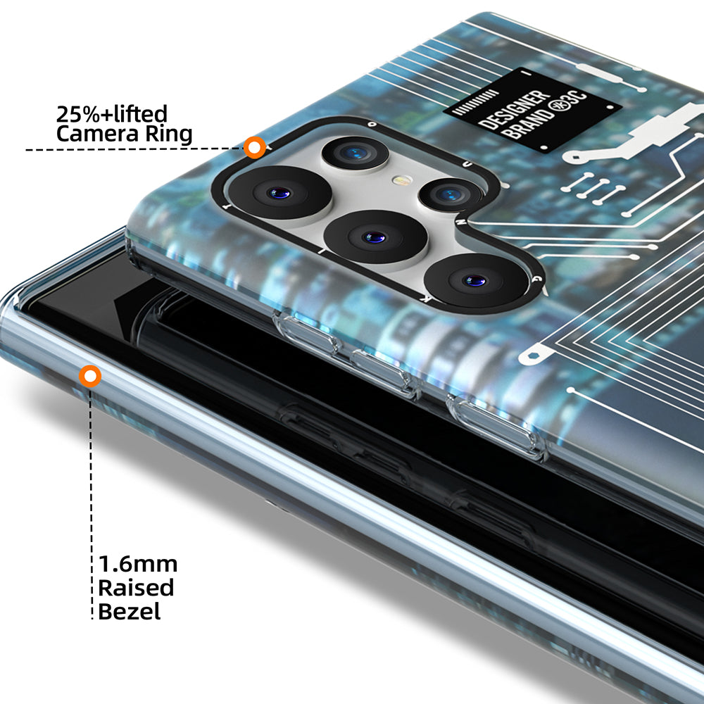 Galaxy S22 Ultra Kılıf YoungKit Technology Serisi Kapak Beyaz
