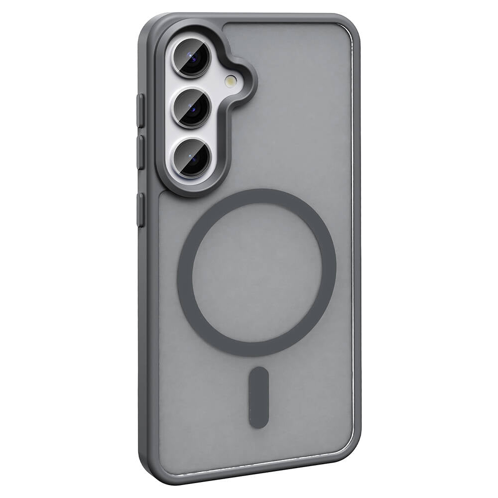 Galaxy S23 FE Kılıf M-safe Şarj Özellikli Mat Arka Yüzey Zore Sio Kapak Siyah