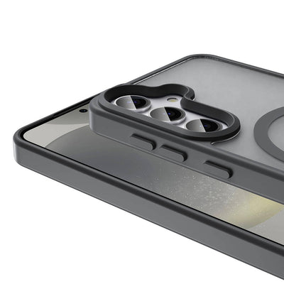 Galaxy S23 FE Kılıf M-safe Şarj Özellikli Mat Arka Yüzey Zore Sio Kapak Lacivert