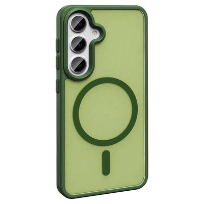 Galaxy S23 FE Kılıf M-safe Şarj Özellikli Mat Arka Yüzey Zore Sio Kapak Gri