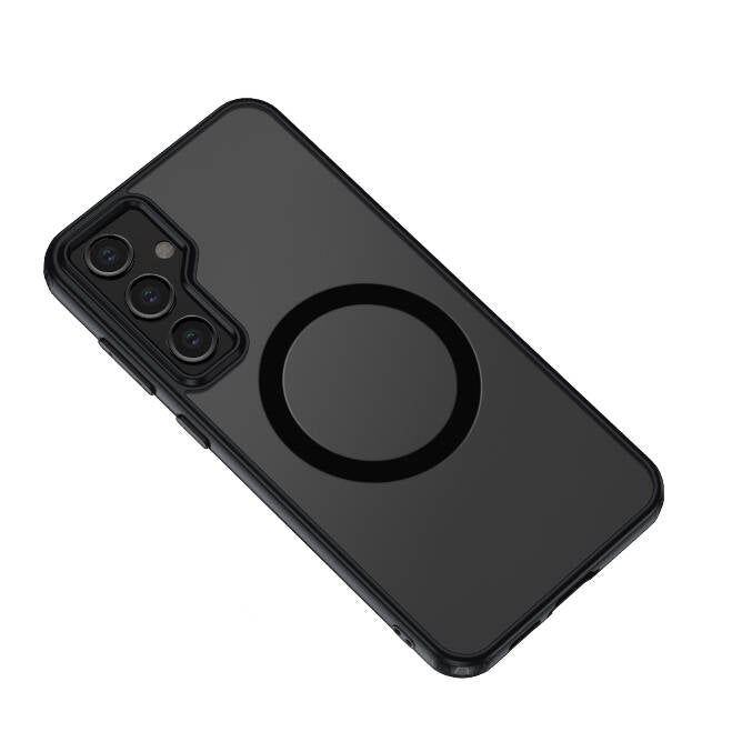 Galaxy S23 FE Kılıf Sert PC Arka Yüzey Wireless Şarj Özellikli Zore Flet M-safe Kılıf