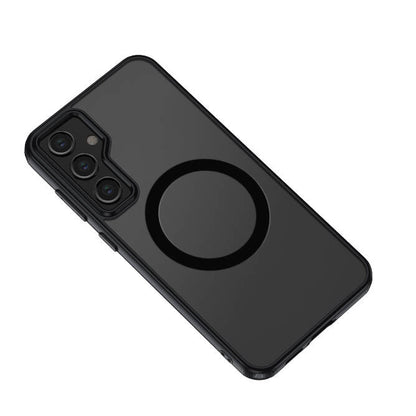 Galaxy S23 FE Kılıf Sert PC Arka Yüzey Wireless Şarj Özellikli Zore Flet M-safe Kılıf