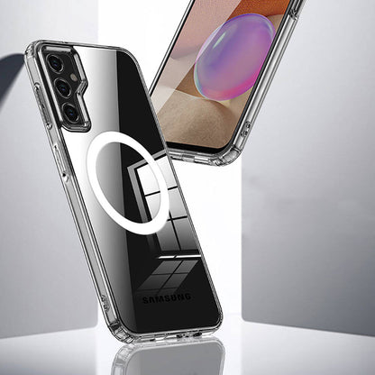 Galaxy S23 FE Kılıf Sert PC Arka Yüzey Wireless Şarj Özellikli Zore Flet M-safe Kılıf