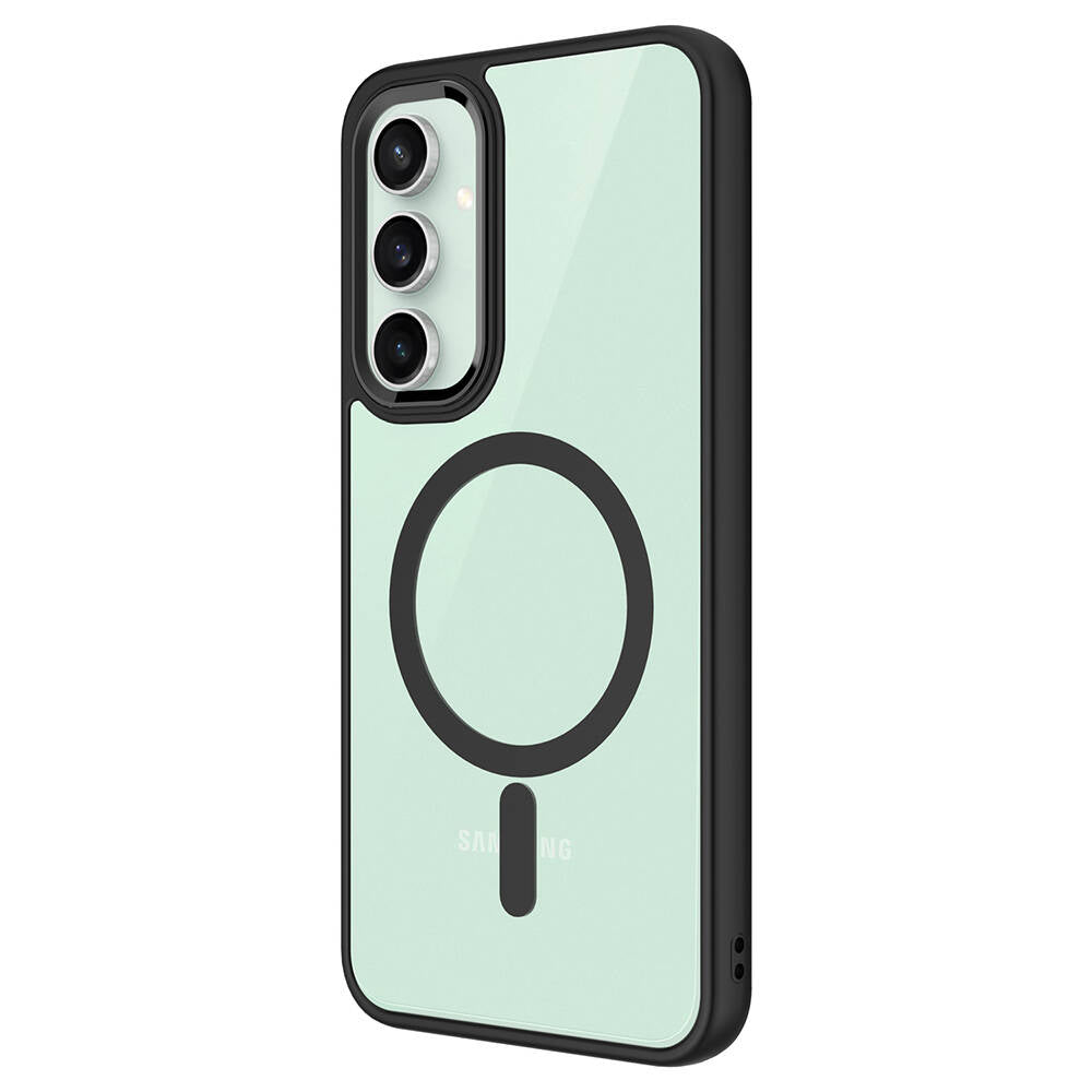 Galaxy S23 FE Kılıf Wireless Şarj Özellikli Zore Krom M-safe Silikon Kılıf