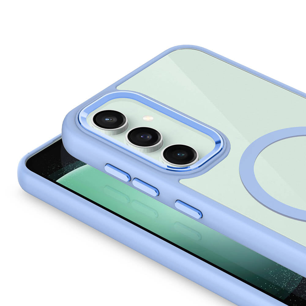 Galaxy S23 FE Kılıf Wireless Şarj Özellikli Zore Krom M-safe Silikon Kılıf