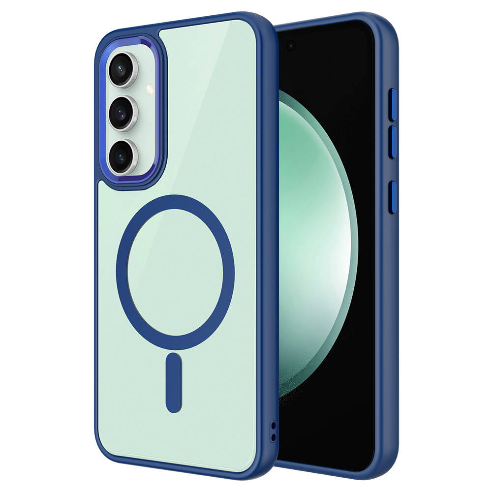 Galaxy S23 FE Kılıf Wireless Şarj Özellikli Zore Krom M-safe Silikon Kılıf