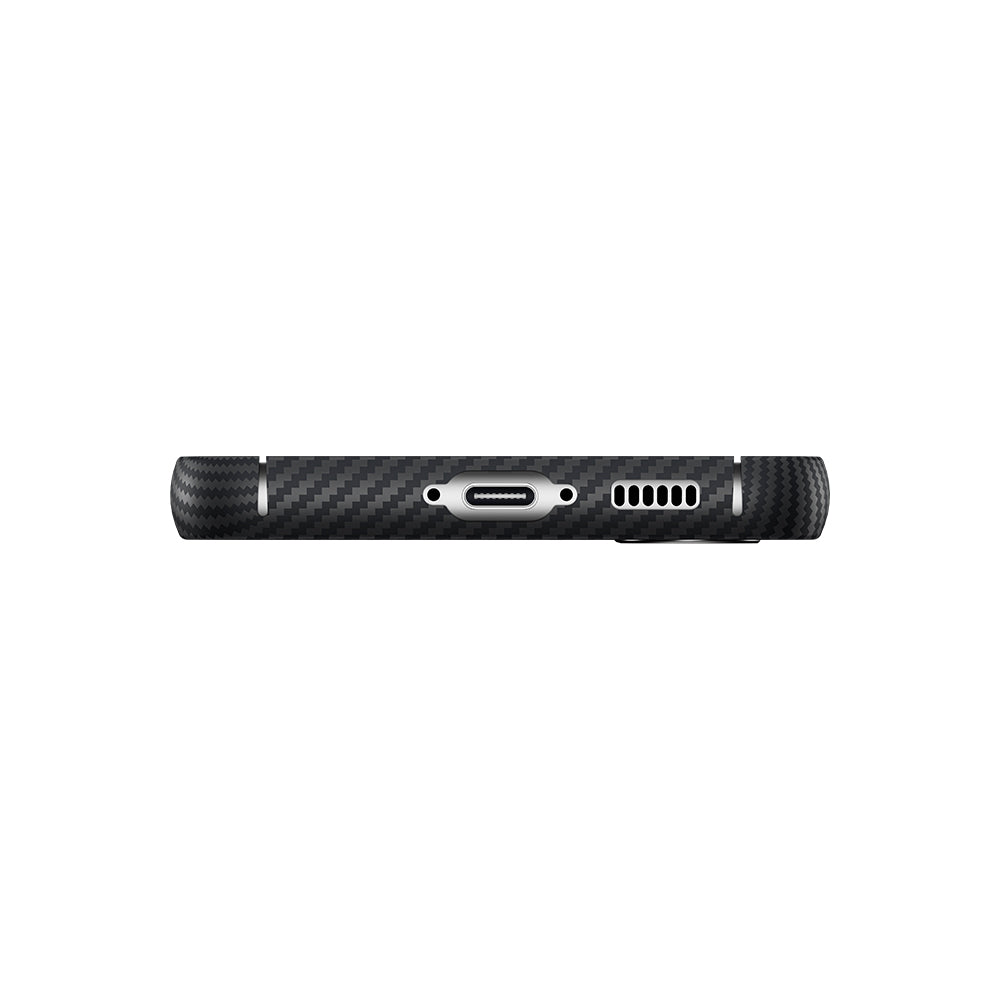 Galaxy S23 Kılıf Benks Magsafe Şarj Özellikli Magnetik ArmorAir 600D Kevlar Fiber Kapak Siyah