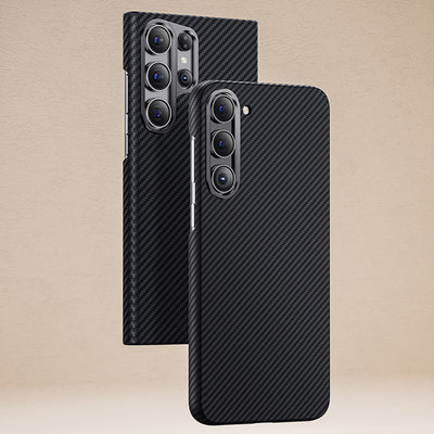 Galaxy S23 Kılıf Benks Magsafe Şarj Özellikli Magnetik ArmorAir 600D Kevlar Fiber Kapak Siyah