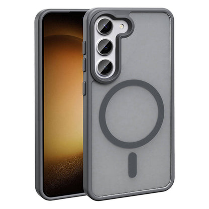 Galaxy S23 Kılıf M-safe Şarj Özellikli Mat Arka Yüzey Zore Sio Kılıf