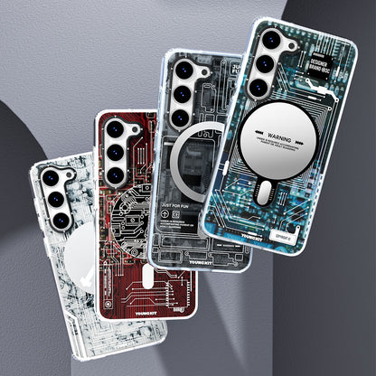 Galaxy S23 Kılıf M-safe Şarj Özellikli YoungKit Technology Serisi Kılıf