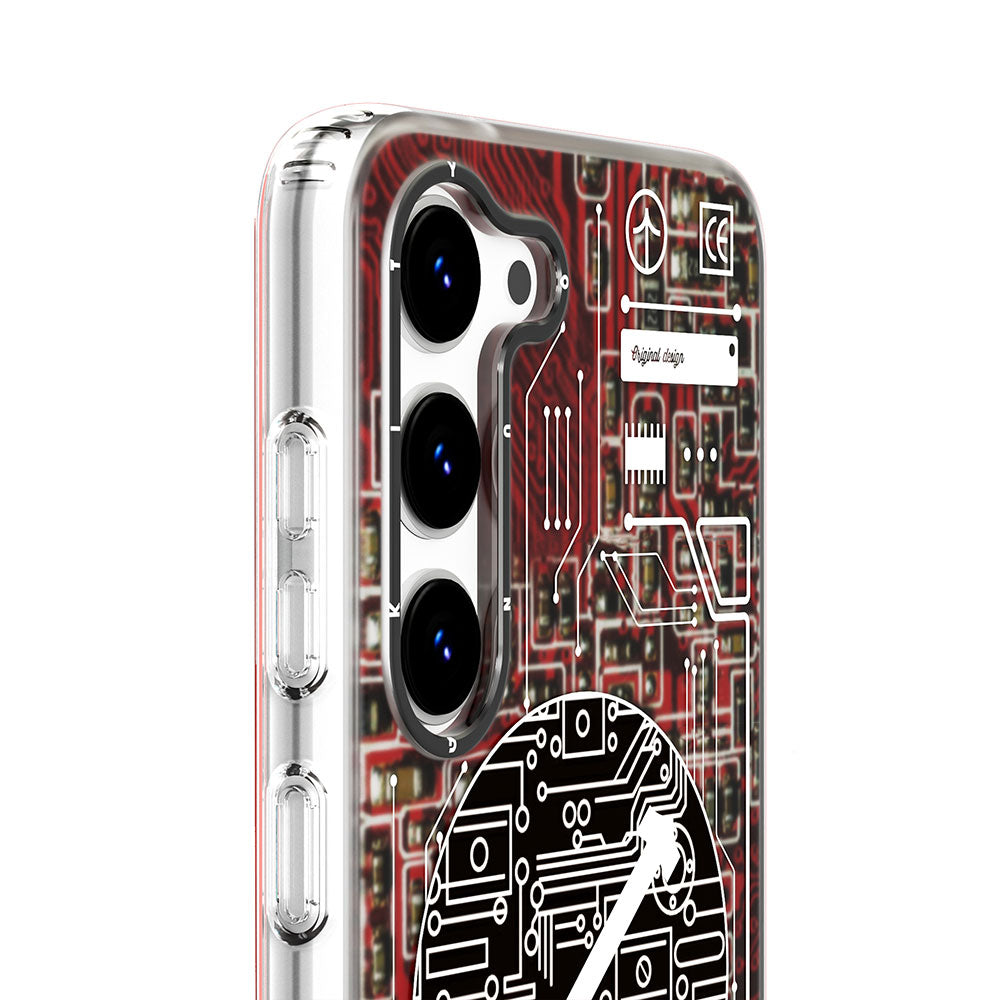 Galaxy S23 Kılıf M-safe Şarj Özellikli YoungKit Technology Serisi Kılıf