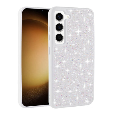 Galaxy S23 Kılıf Parlak Taşlı Tasarım Zore Pırlanta Kapak Pembe