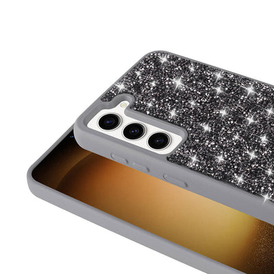 Galaxy S23 Kılıf Parlak Taşlı Tasarım Zore Pırlanta Kapak Pembe