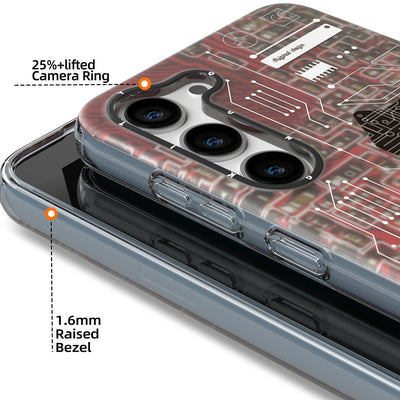Galaxy S23 Kılıf YoungKit Technology Serisi Kapak Mavi