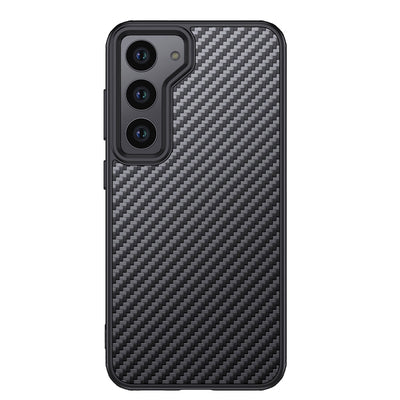 Galaxy S23 Plus Kılıf Aramid Karbon Fiber Magsafe Özellikli Wlons Radison Kapak Siyah